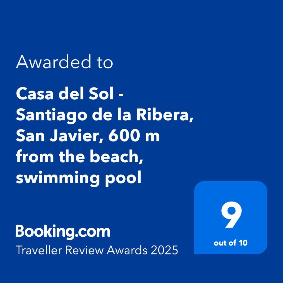 Casa Del Sol - Santiago De La Ribera, San Javier, 600 M From The Beach, Swimming Pool Luaran gambar
